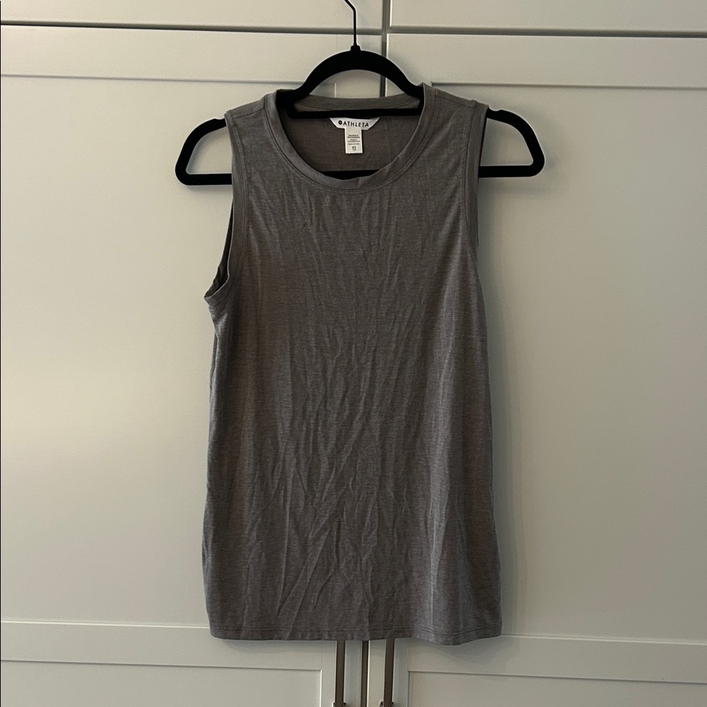 Athleta Gray Muscle Tee